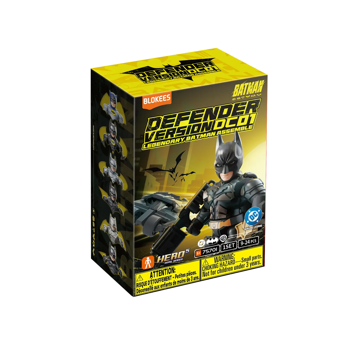 Blokees DC Defender Version 01: Legendary Batman Assemble (Box Of 12 Individually Boxed)